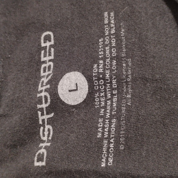 Disturbed 2019 Band Shirt Sz.L Gently Worn (The Sound Of Silence) Singer - Picture 4 of 4